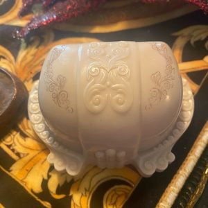 Celluloid Art Deco Antique Velvet Double Ring Box!